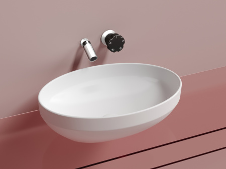 Фото раковина накладная ceramicanova element 50.2 см, цвет: белый cn6056mw