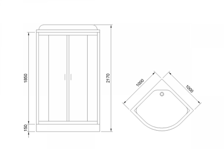 Фото душевая кабина royal bath нк rb100hk6-wt 100x100 см