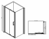 Фото душевое ограждение abber schwarzer diamant ag30100b-s80b 80x80 см
