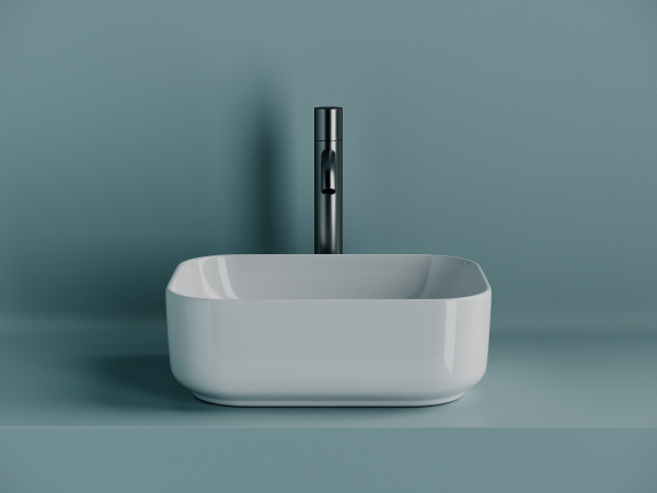 Фото раковина накладная ceramicanova element 40 см, цвет: белый cn5042