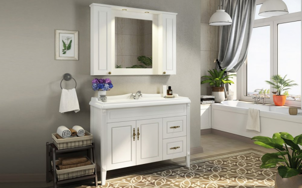 Фото тумба с раковиной comforty палермо 120 см 00004142367