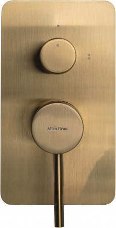 Фото смеситель для ванны allen brau priority 5.31011-gb золото