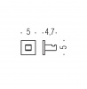 Фото крючок colombo design basic q lc97