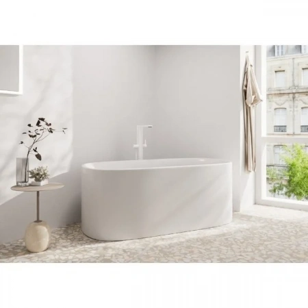 Фото напольный смеситель для ванны hansgrohe tecturis e 73445700
