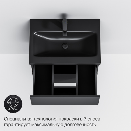 Фото тумба под раковину am.pm gem black edition 60 см m90fhx06022bm