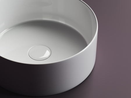 Фото раковина накладная ceramicanova element 35.8 см, цвет: белый cn6032