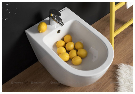 Фото биде напольное aquanet cetus 55 см 203354