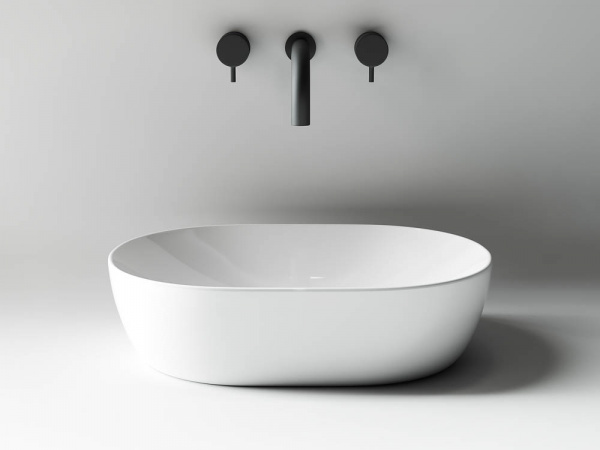Фото раковина накладная ceramicanova element 48 см, цвет: белый cn5010