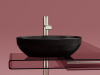 Фото раковина накладная ceramicanova element 50.2 см, цвет: черный cn6056mb