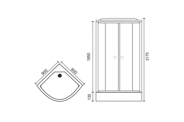 Фото душевая кабина royal bath нк rb90hk7-bt 90x90 см