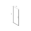 Фото душевая дверь vincea alpha 65 см vdp-3al650cl