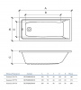 Фото акриловая ванна alba spa gamma 180x70 см впр0380000100
