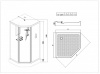 Фото душевая кабина esbano elegancia es-100pr 100x100 см