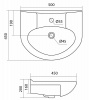 Фото раковина style line santek канны 50 см лс-00000162