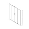 Фото душевая дверь vincea alpha 170 см vds-3al2170cl