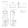 Фото унитаз с инсталляцией am.pm sense is110151.741701