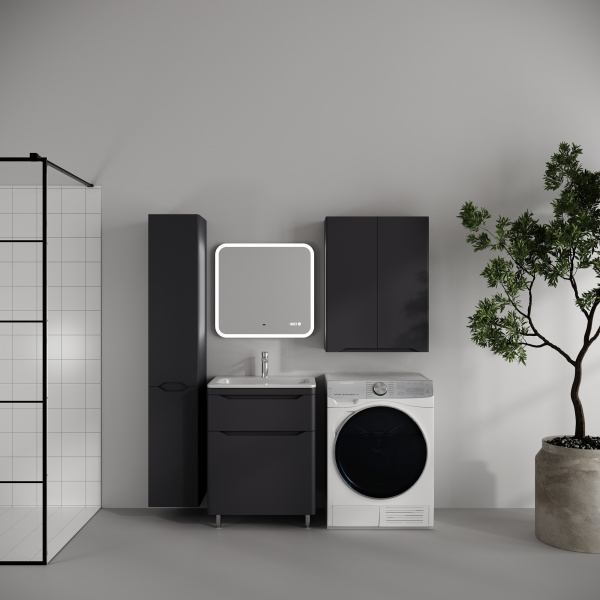 Фото тумба под раковину style line марелла 60 см сс-00002553 графит
