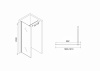 Фото душевая стенка abber immer offen ag61101r8 100 см