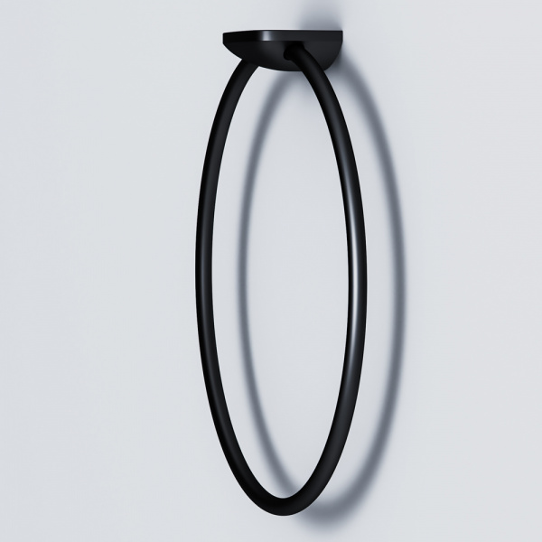 Фото кольцо для полотенец am.pm inspire 2.0 black edition a50a34422