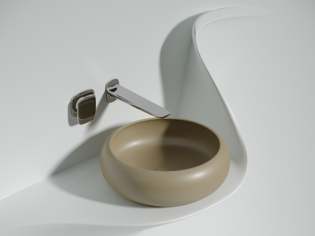 Фото раковина накладная ceramicanova element 36 см, цвет: капучино cn6050mc