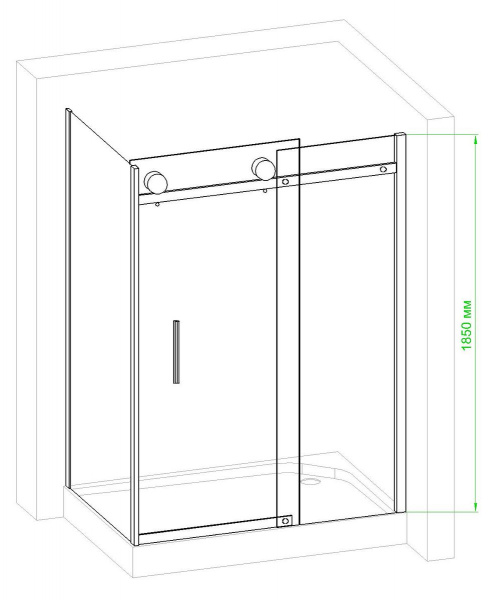 Фото душевое ограждение royal bath rb8012b-r 120x80 см
