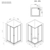 Фото душевое ограждение am.pm sunny 100x100 см w87g-403-100100-mt