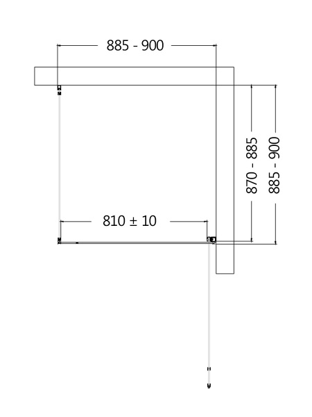 Фото душевое ограждение aquame 90x90 см aqm5215-rh-9