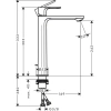 Фото смеситель для раковины hansgrohe rebris e 72591000