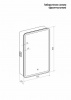 Фото зеркальный шкаф с подсветкой taliente cbled 55 см ta-cbled-el5580r