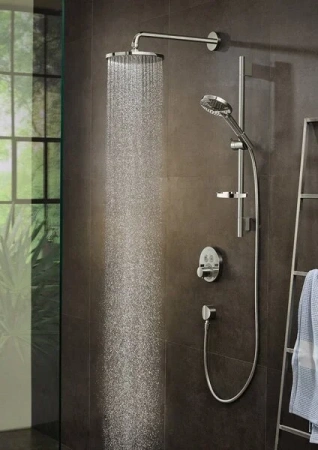 Фото термостатический смеситель для душа hansgrohe shower select s 15743700