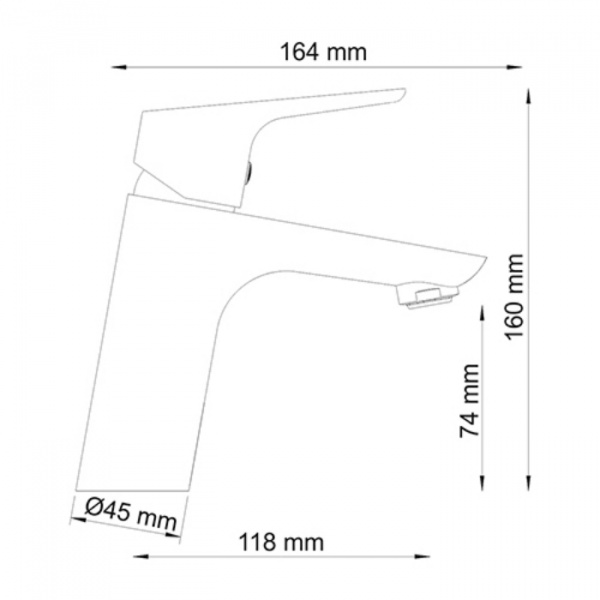 Фото смеситель для раковины wasserkraft lippe 4503