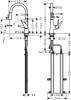 Фото смеситель для кухонной мойки hansgrohe talis 73851000