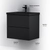 Фото тумба под раковину am.pm gem black edition 60 см m90fhx06022bm