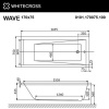 Фото акриловая ванна whitecross wave 170x75 см nano 0101.170075.100.nano.gl