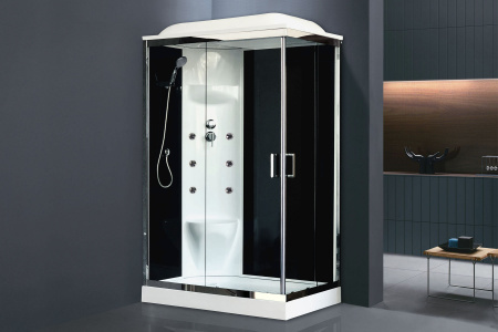 Фото душевая кабина royal bath нр rb8120hp7-bt-ch-l 120x80 см