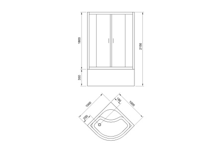 Фото душевая кабина royal bath fato rb 100x100 см rb100ck-m-bl fato