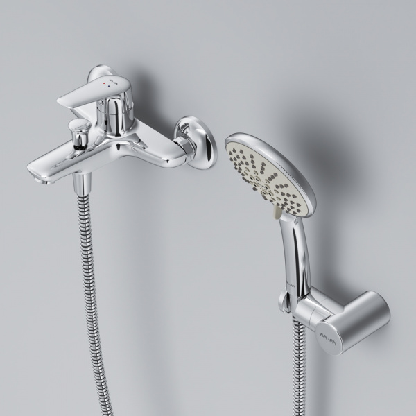 Фото смеситель для ванны и душа am.pm joy f85e15000