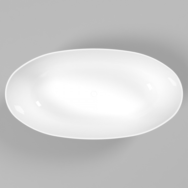 Фото ванна из искусственного камня whitecross diamond 170x87 см 0201.170087.100