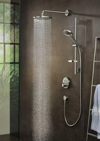 Фото термостатический смеситель для душа hansgrohe shower select s 15743700