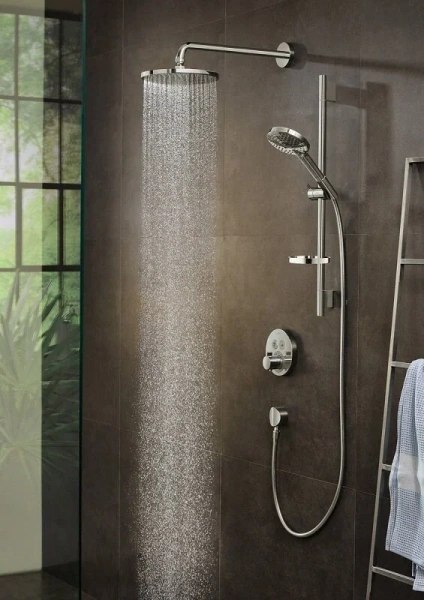 Фото термостатический смеситель для душа hansgrohe shower select s 15743700