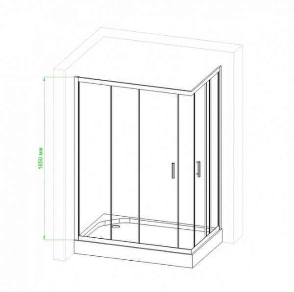 Фото душевое ограждение royal bath hpd rb8120hpd-t-ch 120x80 см