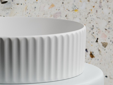 Фото раковина накладная ceramicanova element 36 см, цвет: белый cn6057mw