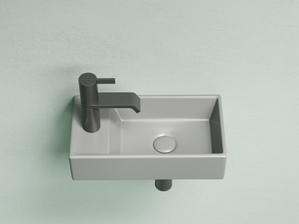 Фото раковина подвесная ceramicanova element 41.7 см, цвет: антрацит cn6051rmh