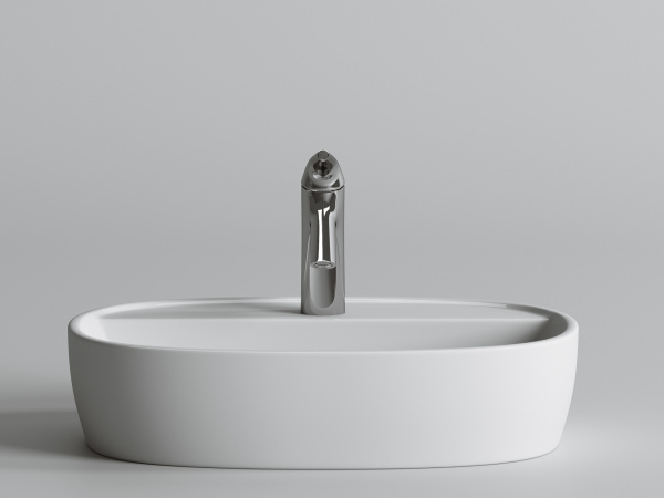 Фото раковина накладная ceramicanova element 50 см, цвет: белый cn6036