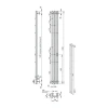 Фото электрический полотенцесушитель indigo  style 3 pro 150/13 lspre150-13mkgdrt