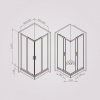 Фото душевое ограждение am.pm gem 90x90 см w90g-403-9090mt
