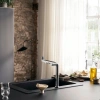 Фото смеситель для кухонной мойки hansgrohe aqittura 76802000