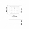 Фото поддон акриловый bandhours rectangular 814-tray 80x140 см