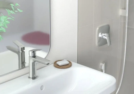 Фото смеситель для раковины hansgrohe logis fine 71251000