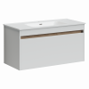 Тумба под раковину Sancos Smart 100 см, цвет: белый SM100W